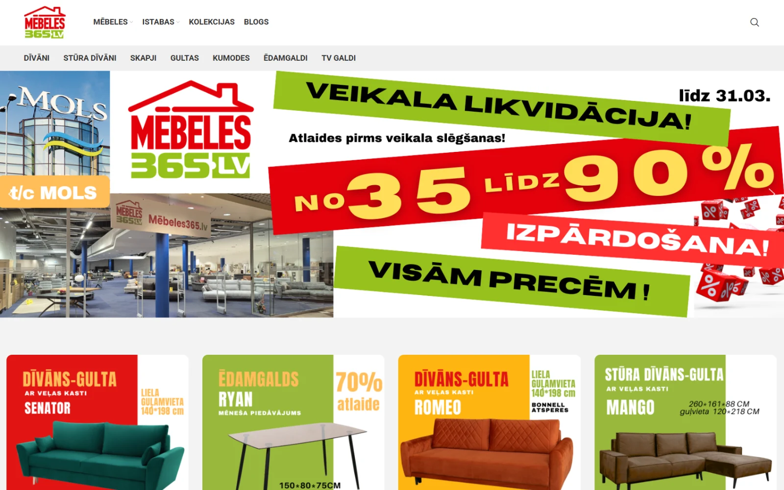 Mūsu darbi Mebeles365.lv projekts